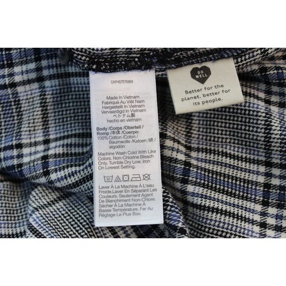 NWT Madewell Flannel Button Up XL Westlake Plaid Boxy Relaxed Outdoor Preppy - Picture 12 of 12